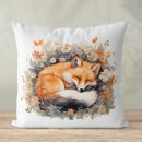 Search for sleeping fox cushions Woodland