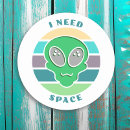 Search for alien humour stickers Retro