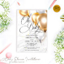 Search for gold silver baby shower invitations We can bearly wait