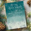 Search for snowflakes baby shower invitations Winter