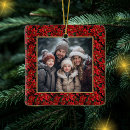 Search for poinsettia christmas tree decorations Red and green