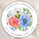 Search for patriotic wedding stickers Red white blue