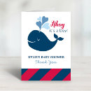 Search for whale thank you cards Baby shower