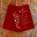 Search for ruby red invitations Botanical