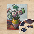 Search for famous flower paintings puzzles Still life