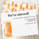 Search for cat moving announcement cards Pet