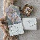 Search for creative wedding invitations Modern monogrammed folded marriage