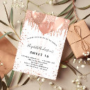 Search for white sweet 16 invitations Rose gold