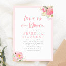 Search for feminine bridal shower invitations Pink flowers