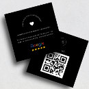 Search for leave business cards Google reviews