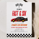 Search for six birthday invitations Boy