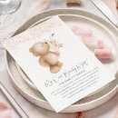 Search for bear baby shower invitations Boho