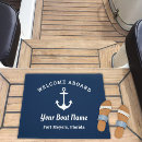 Search for nautical doormats Welcome aboard