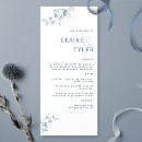 Search for elegant wedding menus Navy blue
