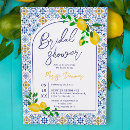 Search for ceramic party invitations Blue and yellow watercolor