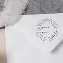 Search for circular rubber stamps Return address