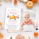 Search for autumn 1st birthday invitations Little pumpkin birthday