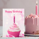 Search for pink cake birthday cards Pretty