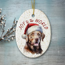 Search for funny animal christmas tree decorations Labrador retriever