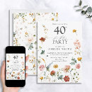 Search for digital 40th birthday invitations Calligraphy