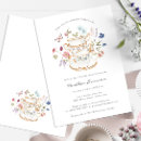 Search for tea party brunch invitations Watercolor floral