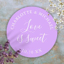 Search for lilac wedding stickers Modern