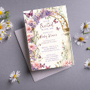 Search for enchanted garden baby shower invitations Pastel