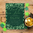 Search for lucky in love bridal shower invitations Elegant