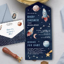Search for solar system baby shower invitations Out of this world
