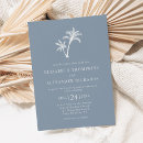 Search for blue tree wedding invitations Tropical palm trees