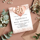 Search for rose gold and white invitations Glitter