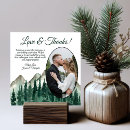 Search for mountain wedding thank you cards Love and thanks
