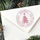 Search for christmas tree rubber stamps Return address