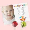 Search for candy thank you cards Colourful