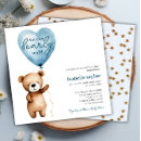 Search for teddy bear balloons invitations Minimalist