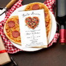 Search for pizza rehearsal dinner invitations A perfect pair