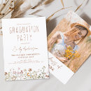 Search for wildflower graduation invitations Garden graduation party