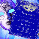 Search for masquerade sweet 16 invitations Silver