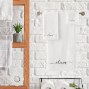 Search for black and white modern bath towels Girly