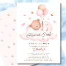 Search for cloud baby girl shower invitations Heaven sent