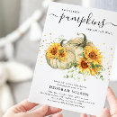 Search for pumpkins and sunflowers invitations For her