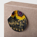 Search for sunflower thank you wedding stickers Sunflowers