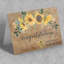 Search for sunflower wedding stationery Wood