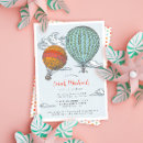 Search for hot air balloon baby shower invitations Neutral