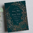 Search for black green gold wedding invitations Black and white