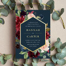 Search for burgundy flowers geometric wedding invitations Navy blue flowers