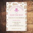 Search for cow baby girl shower invitations Western