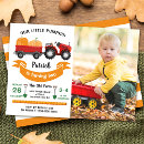Search for fall farm birthday invitations Boy