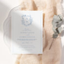 Search for blue floral wreath invitations Calligraphy