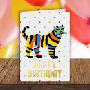 Search for cute tiger birthday cards Adorable
